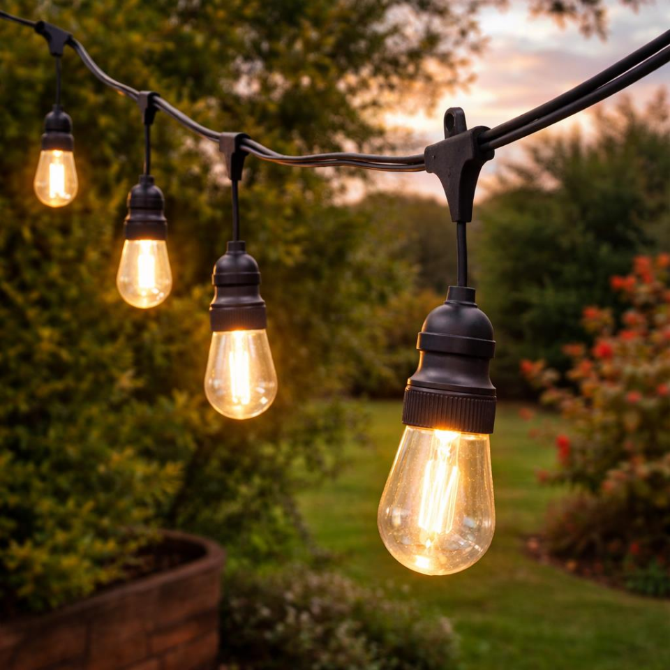 Cata CT-7069 5 Metre 5 Duylu E27 Sarmaşık Dış Mekan Aydınlatma Armatürü IP64 (Ampul Dahil Değildir)