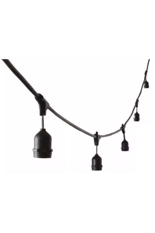 10 Duylu Birbirine Eklenebilir 10 Mt Cata Sarmaşık Dış Mekan Bahçe Aydınlatma Armatürü E27 Ip64