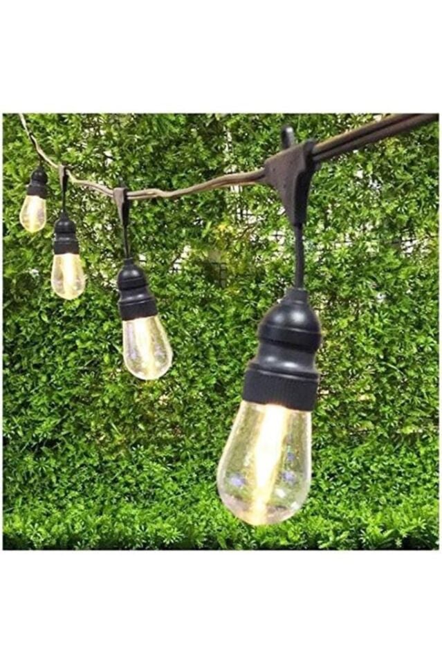 10 Duylu Birbirine Eklenebilir 10 Mt Cata Sarmaşık Dış Mekan Bahçe Aydınlatma Armatürü E27 Ip64