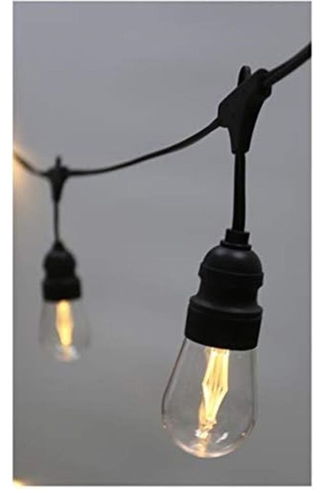 10 Duylu Birbirine Eklenebilir 10 Mt Cata Sarmaşık Dış Mekan Bahçe Aydınlatma Armatürü E27 Ip64