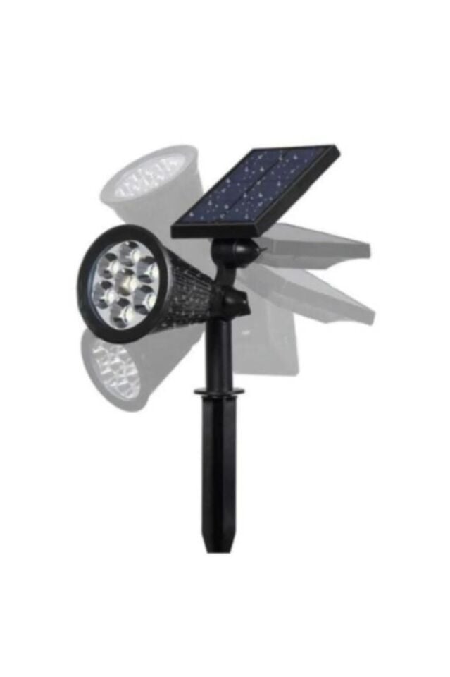 7w Yeşil Led Işık Güneş Enerjili Kazıklı Çim Lambası Cata Solar Bahçe Armatürü