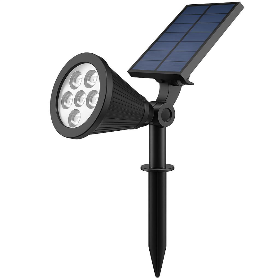 Cata CT-73-10 7W Solar LED Bahçe Armatürü Yeşil Işık | 7 LED 90 Lümen | IP65 Su Geçirmez | Kazıklı & Duvar Montajlı Güneş Enerjili Çim Aydınlatma