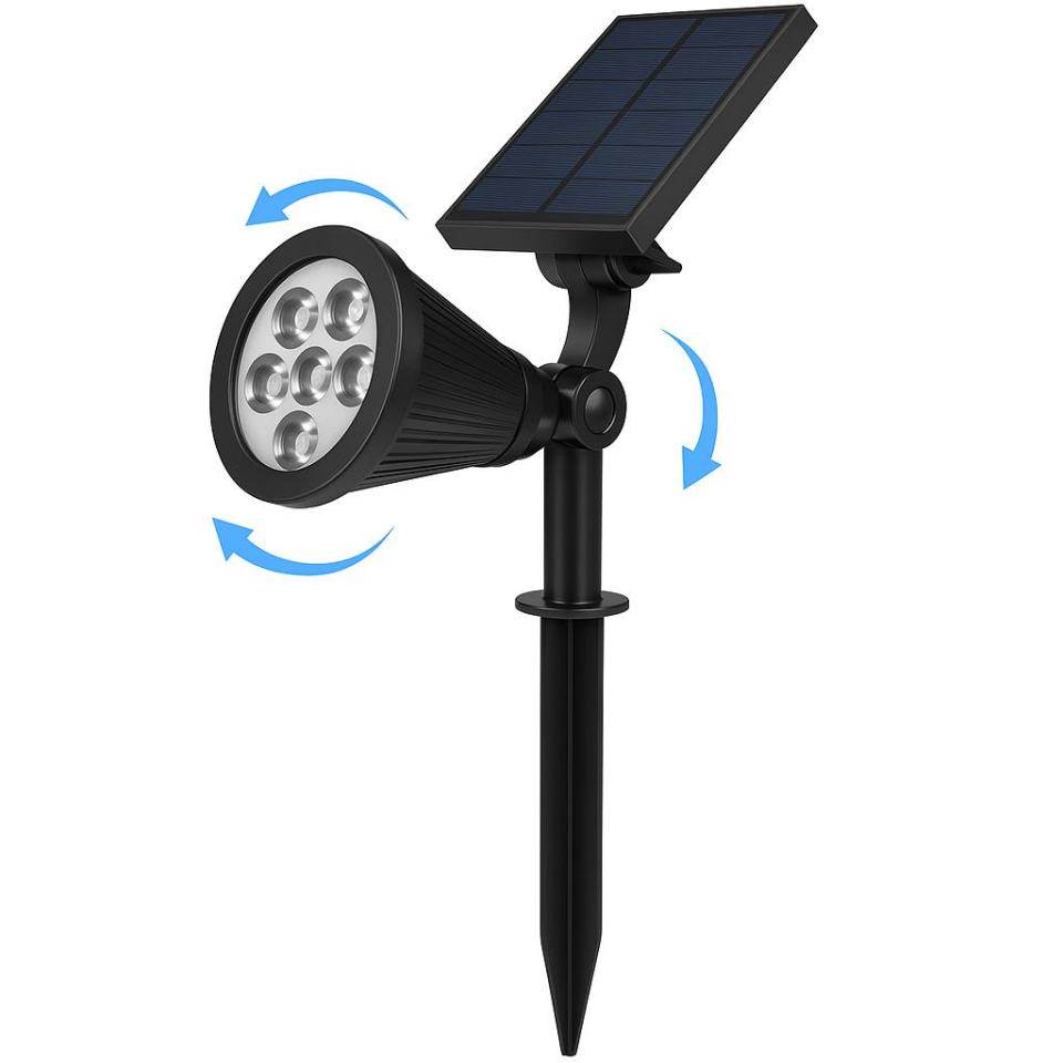 Cata CT-7310 7W Solar LED Bahçe Armatürü Yeşil Işık | 7 LED 90 Lümen | IP65 Su Geçirmez | Kazıklı & Duvar Montajlı Güneş Enerjili Çim Aydınlatma