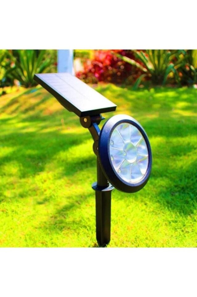 18w 6400K Beyaz Işık Güneş Enerjili Kazıklı Çim Lambası Cata Solar Bahçe Armatürü