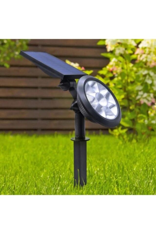 18w 6400K Beyaz Işık Güneş Enerjili Kazıklı Çim Lambası Cata Solar Bahçe Armatürü