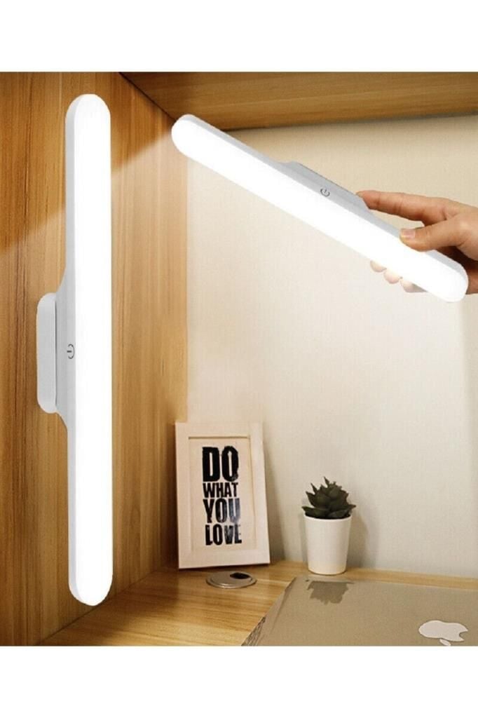 5 Watt Şarjlı Led Işık Mıknatıslı Led Lamba Dimmerli Nova Beyaz Hero Led Aplik 3 Farklı Renk Işık