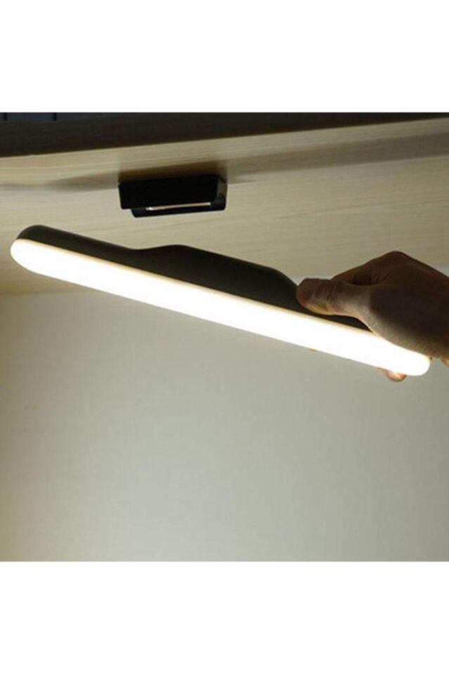 5 Watt Şarjlı Led Işık Mıknatıslı Led Lamba Dimmerli Nova Siyah Hero Led Aplik 3 Farklı Renk Işık