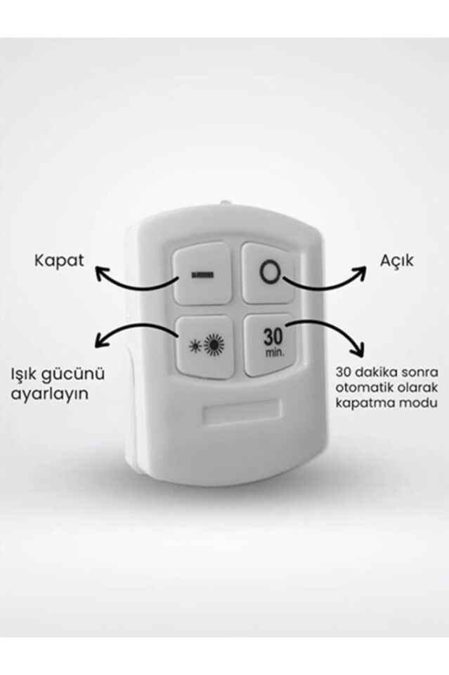 Uzaktan Kumandalı 3’lü Set Hero Led Kabin Led Mutfak Tezgah Banyo Dolap Aydınlatma Gece Lambası