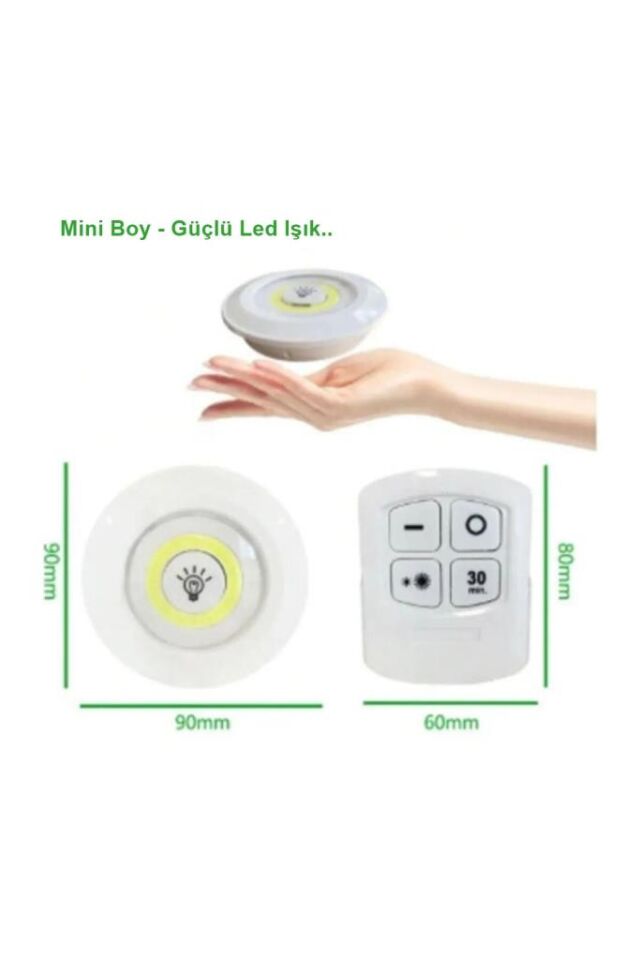 Uzaktan Kumandalı 3’lü Set Hero Led Kabin Led Mutfak Tezgah Banyo Dolap Aydınlatma Gece Lambası