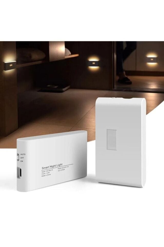 Sensörlü Led Aplik Mıknatıslı Şarjlı İki Yönlü Hero Led Beril Koridor Merdiven Aydınlatma