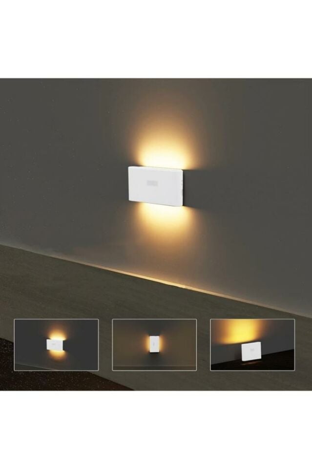 2 Adet Sensörlü Led Aplik Mıknatıslı Şarjlı İki Yönlü Hero Led Beril Koridor Merdiven Aydınlatma