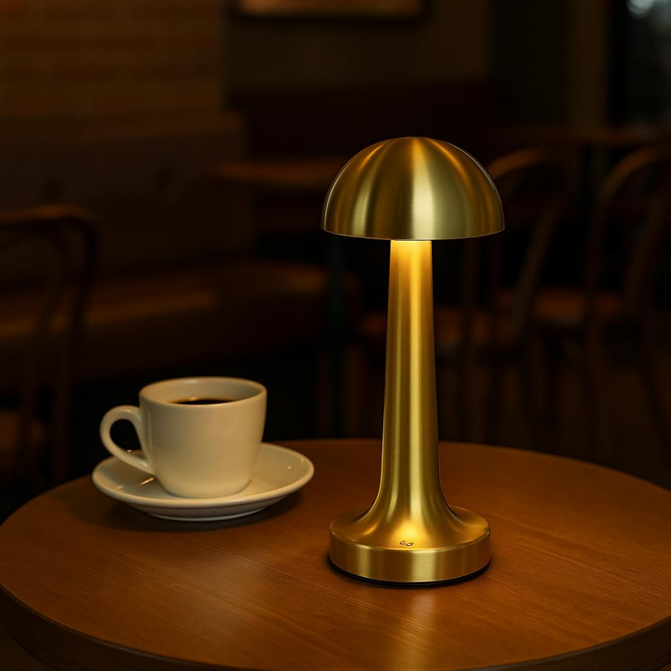 CATA CT-8429 Lizbon Gold Masa Lambası – Şarjlı, Dokunmatik, 3 Renk Modlu LED Aydınlatma