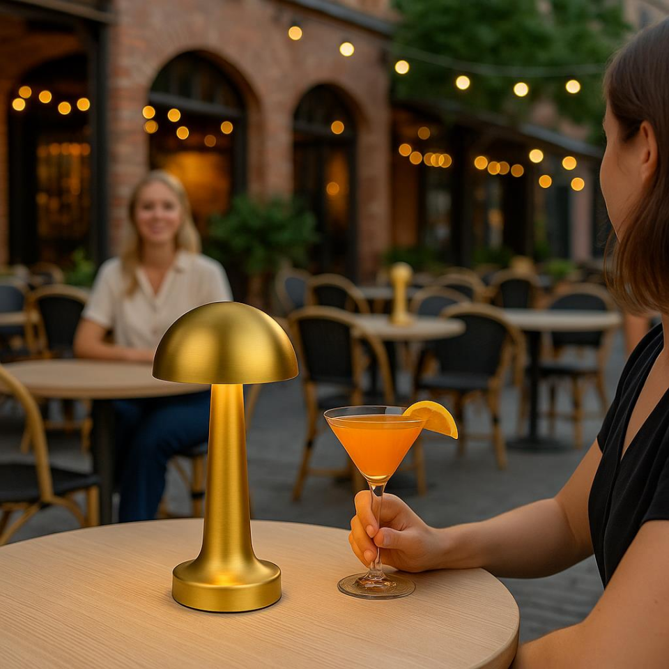 CATA CT-8429 Lizbon Gold Masa Lambası – Şarjlı, Dokunmatik, 3 Renk Modlu LED Aydınlatma