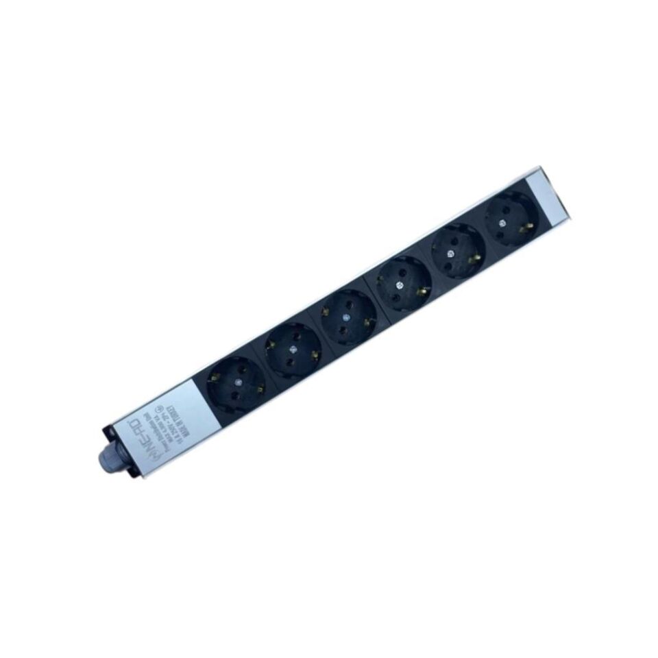 NE-AD 6'lı Kablosuz Grup Priz Aluminyum Gövde 16A 250V 4000W