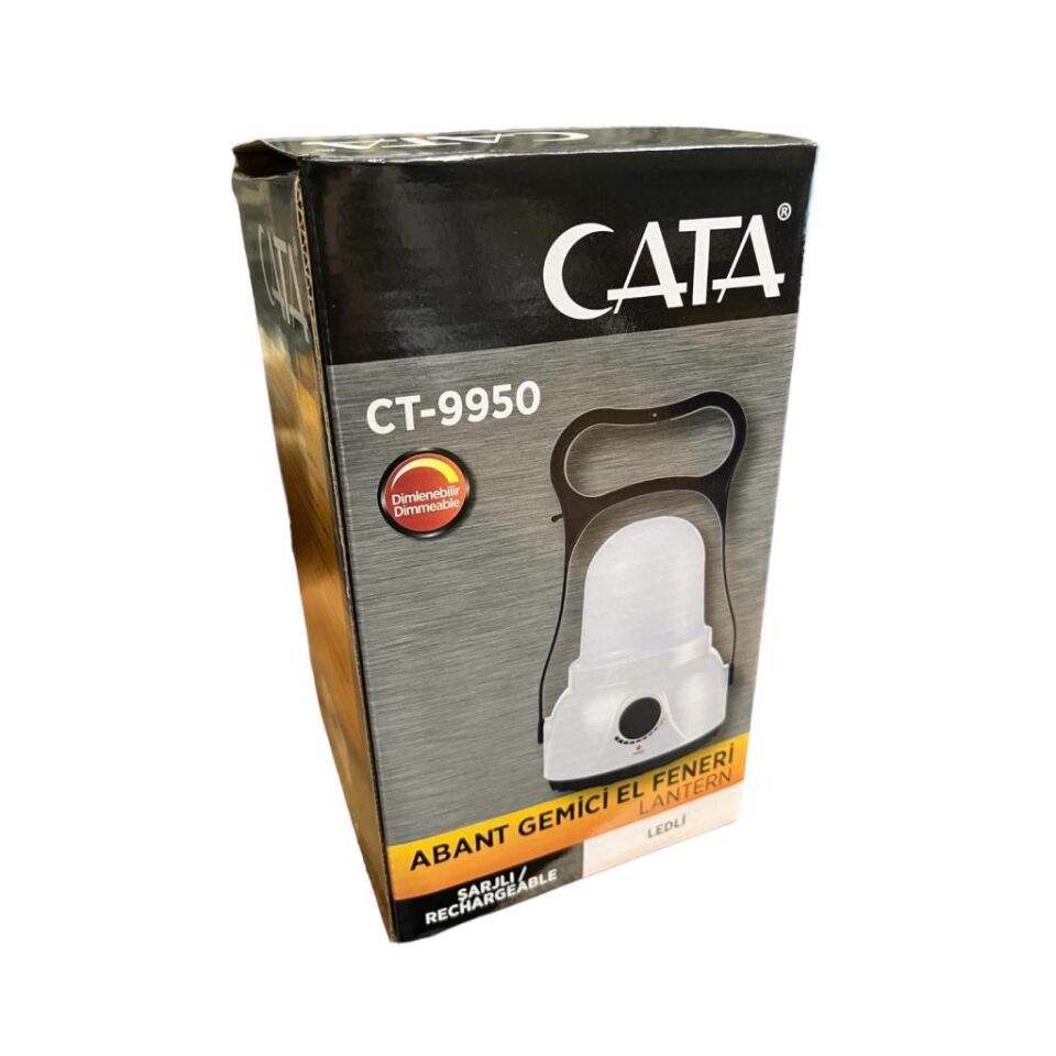 CATA CT-9950 Abant Gemici Tipi El Feneri | 8W Şarjlı LED Fener, Yüksek Işık Gücü, Taşınabilir El Tipi Aydınlatma