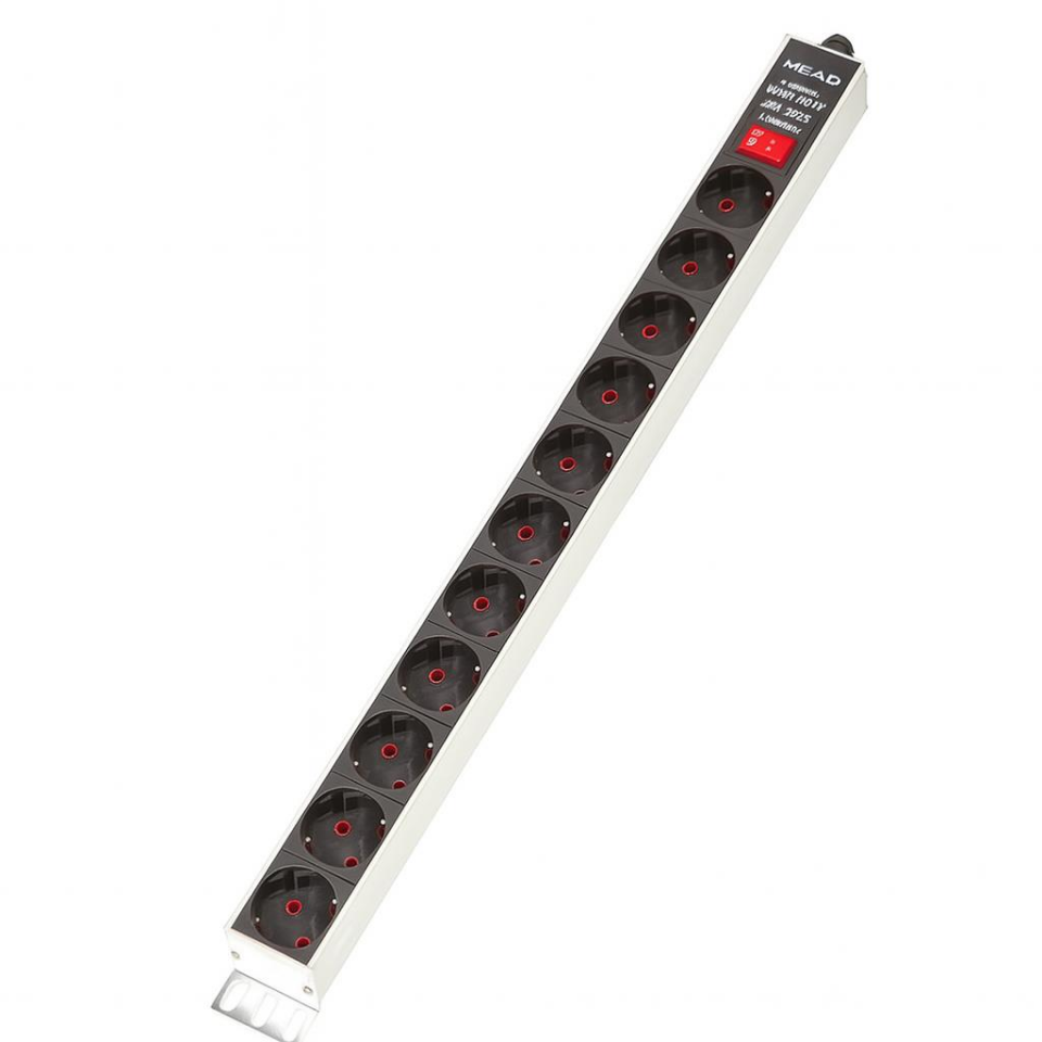 Ne-Ad 12’li Grup Priz – Anahtarlı, Alüminyum Gövdeli, Kablosuz, 220-250V | 16A | Yerli Üretim | Ürün Kodu: 7039