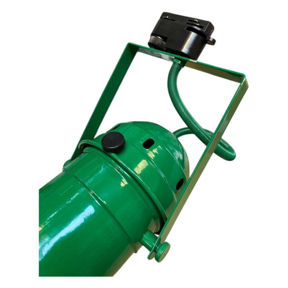 Par 30 Kanatlı Ray Spot Armatür – Yeşil Metal Kasa – E27 Duy – Uzun Flapalı – Boş Kasa