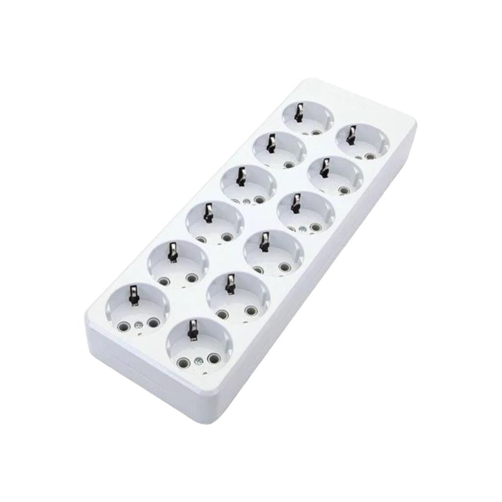 De-Pa 12’li Topraklı Kablosuz Grup Priz | Klemensli | 16A 250V | Yerli Üretim | Ürün Kodu: 12100