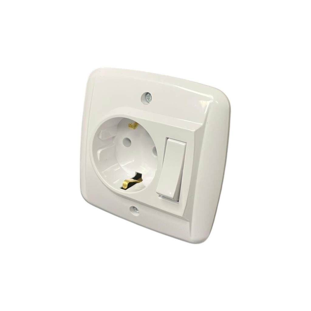 De-pa Banyo Dolabı Mobilya Anahtarlı Topraklı Prizi 81301