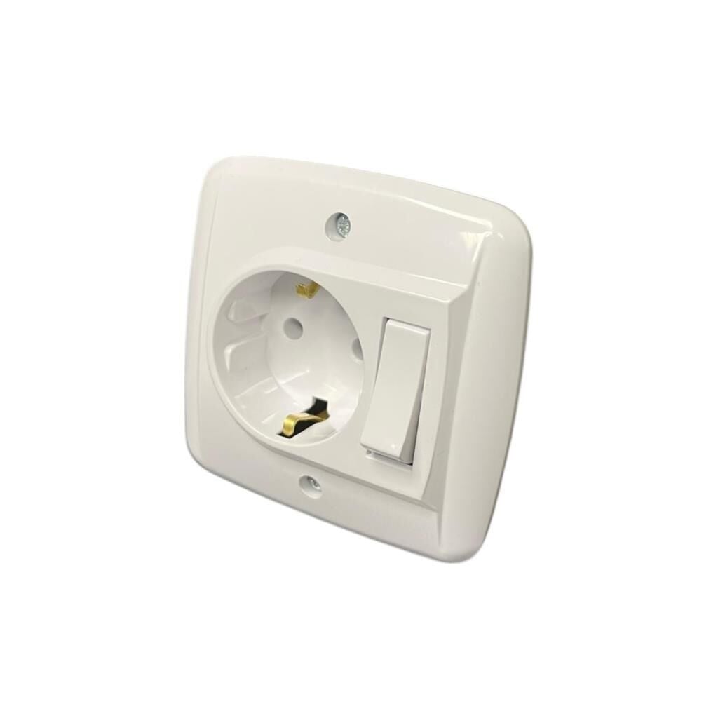De-pa Banyo Dolabı Mobilya Anahtarlı Topraklı Prizi 81301
