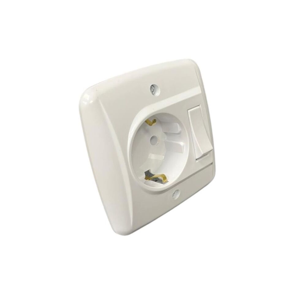 De-pa Banyo Dolabı Mobilya Anahtarlı Topraklı Prizi 81301