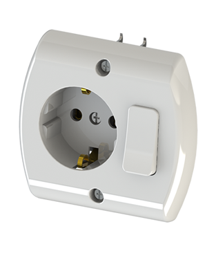 Ne-Ad Anahtarlı Topraklı Mobilya Prizi 1015-A