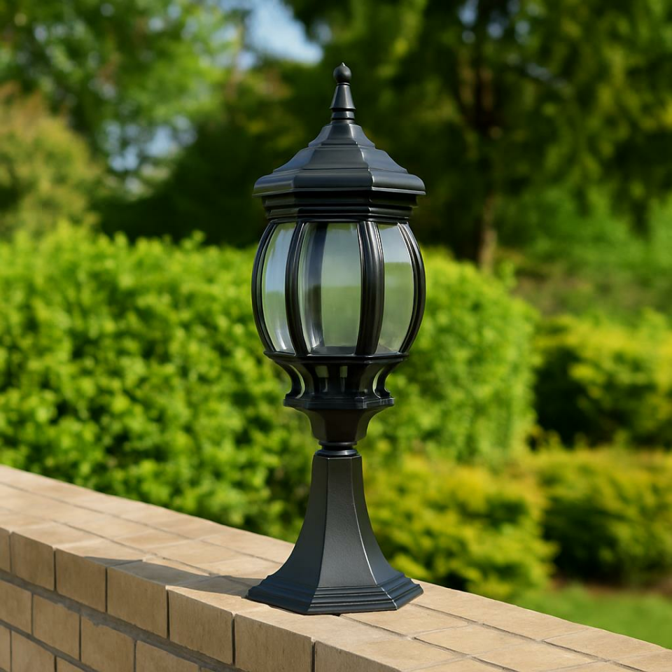 Şanlı Aydınlatma ŞA560 Set Üstü Bahçe Armatürü | Alüminyum Gövde | E27 Duy | 55 cm | Elektrostatik Boyalı | Polikarbon Camlı