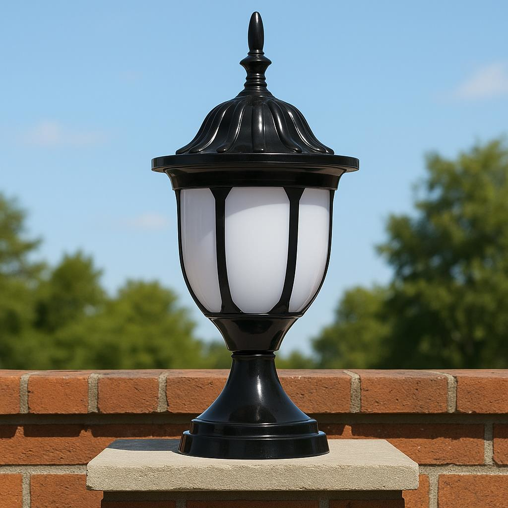 Şanlı ŞA701 Bahçe Duvar Üstü Aydınlatma – E27 Duy, 40 cm, ABS Gövde, Polikarbon Cam, IP54 Dış Mekan Lamba