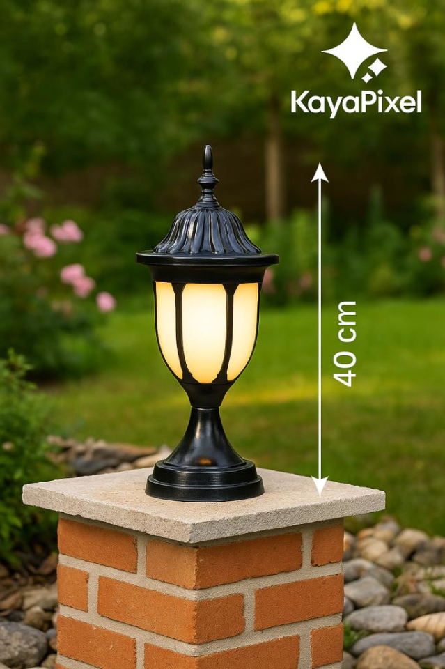 Şanlı ŞA701 Bahçe Duvar Üstü Aydınlatma – E27 Duy, 40 cm, ABS Gövde, Polikarbon Cam, IP54 Dış Mekan Lamba