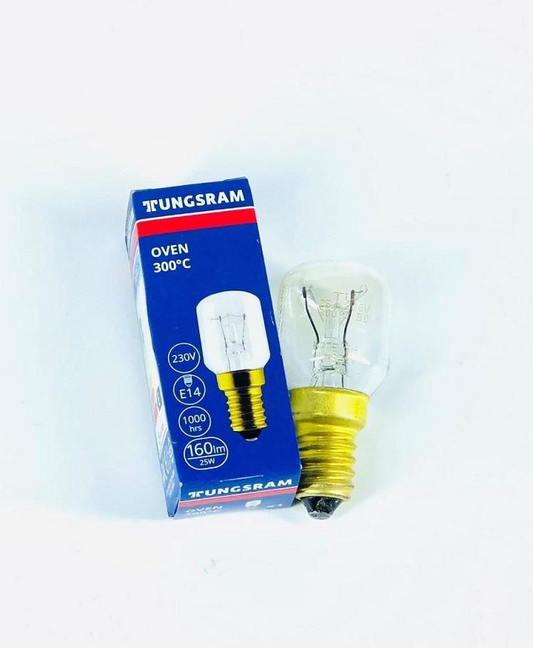 Tungsram Fırın Ampulü 25 W E14 Duylu 300°C Isıya Dayanıklı,Tuz Lambası,Fırın,Buzdolabı Lambası
