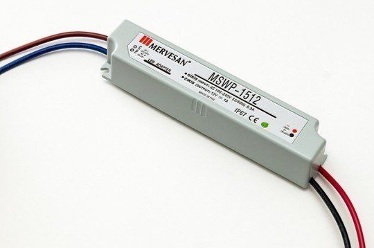 Mervesan 12 Watt 12V 1 Amper Led Trafosu IP67 Mtwp-15-12
