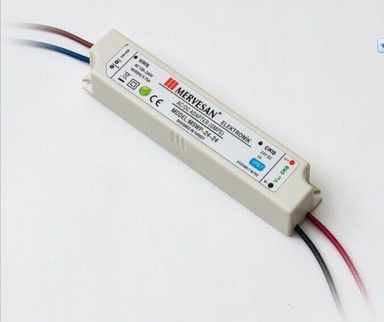 Mervesan MTWP-18-12 12V 1.5A 18W IP67 LED Adaptör – Su Geçirmez Dış Mekan Kullanım