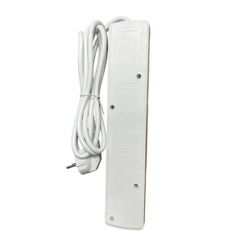 De-pa İngiliz Tipi Grup Priz 4'lü 5 Metre Kablolu Anahtarlı 41405