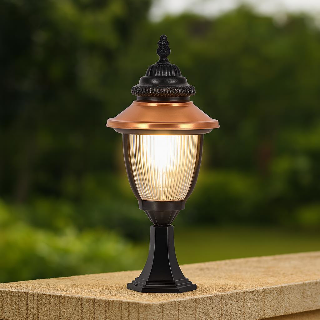 Şanlı Ş510 Bahçe Armatürü Set Üstü – E27 Duylu, 60 cm Yükseklik, Alüminyum Gövde, Polikarbon Cam (Ampul Hariç)