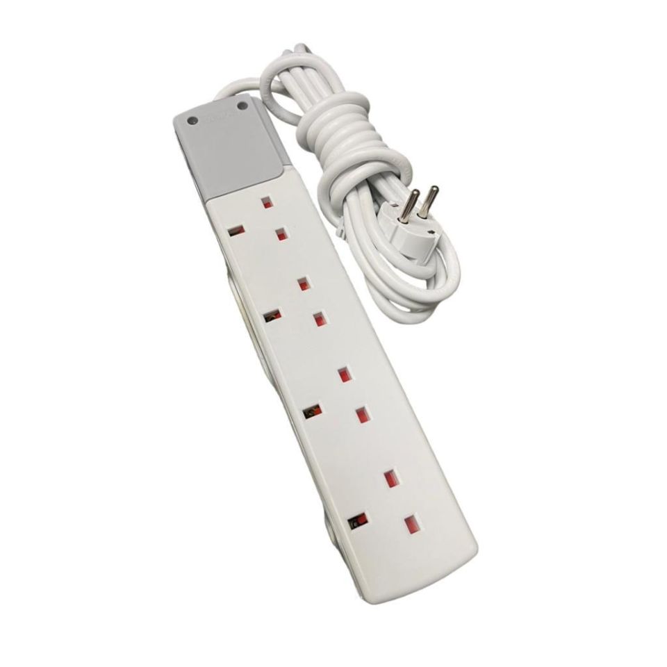 De-pa İngiliz Grup Priz 4'lü 3 Metre Kablolu 40403