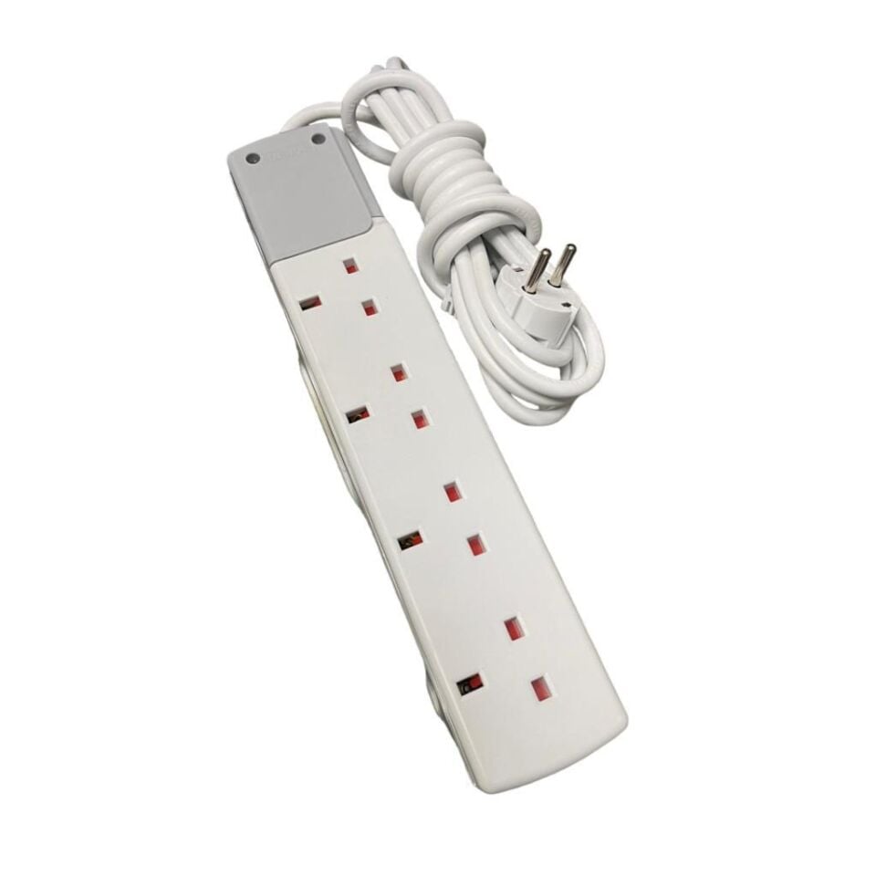 De-pa İngiliz Grup Priz 4'lü 3 Metre Kablolu 40403