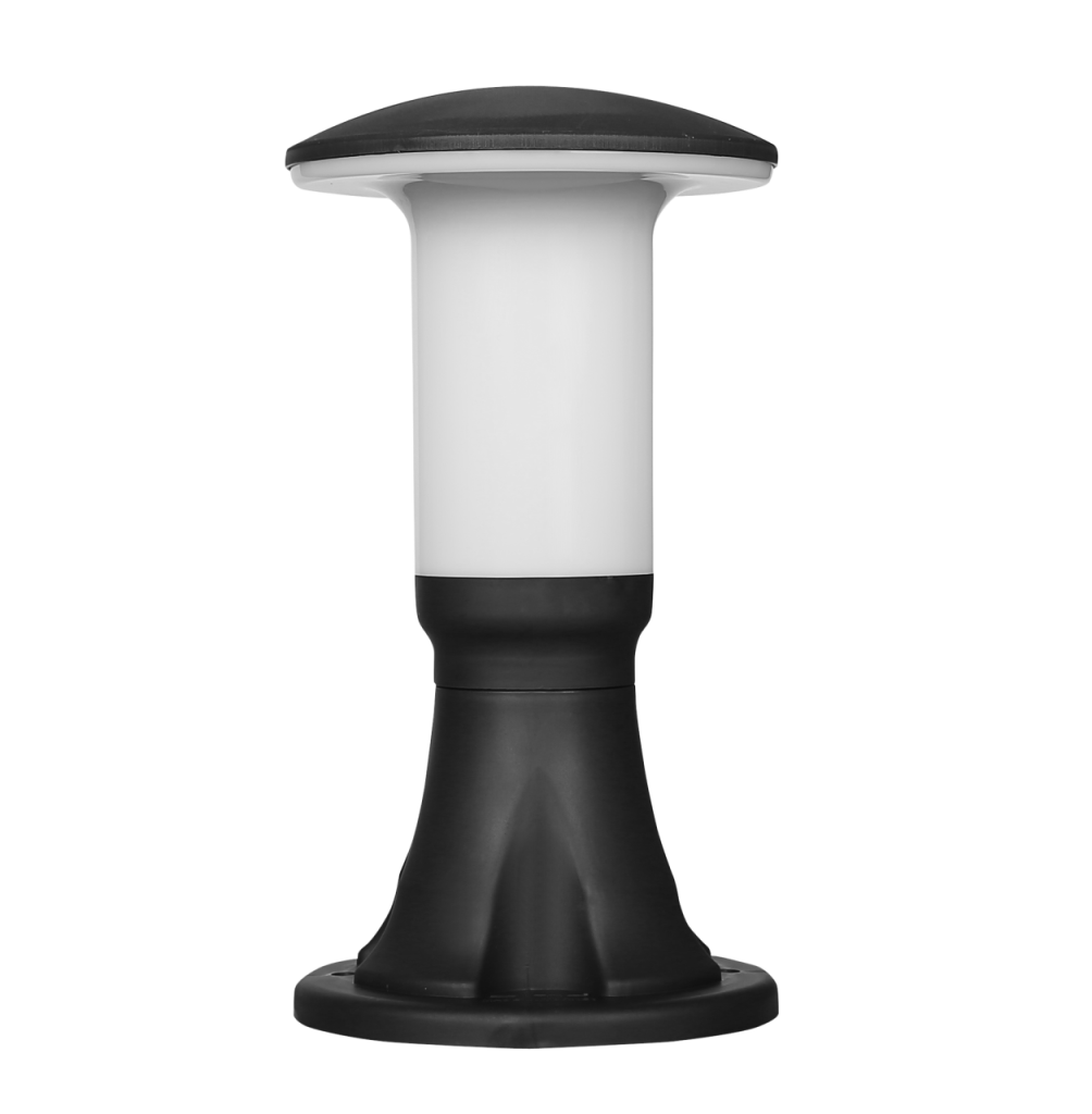 Zita Bahçe Set Üstü Armatür Mantar Kale Siyah 33 CM  IP54 / 241