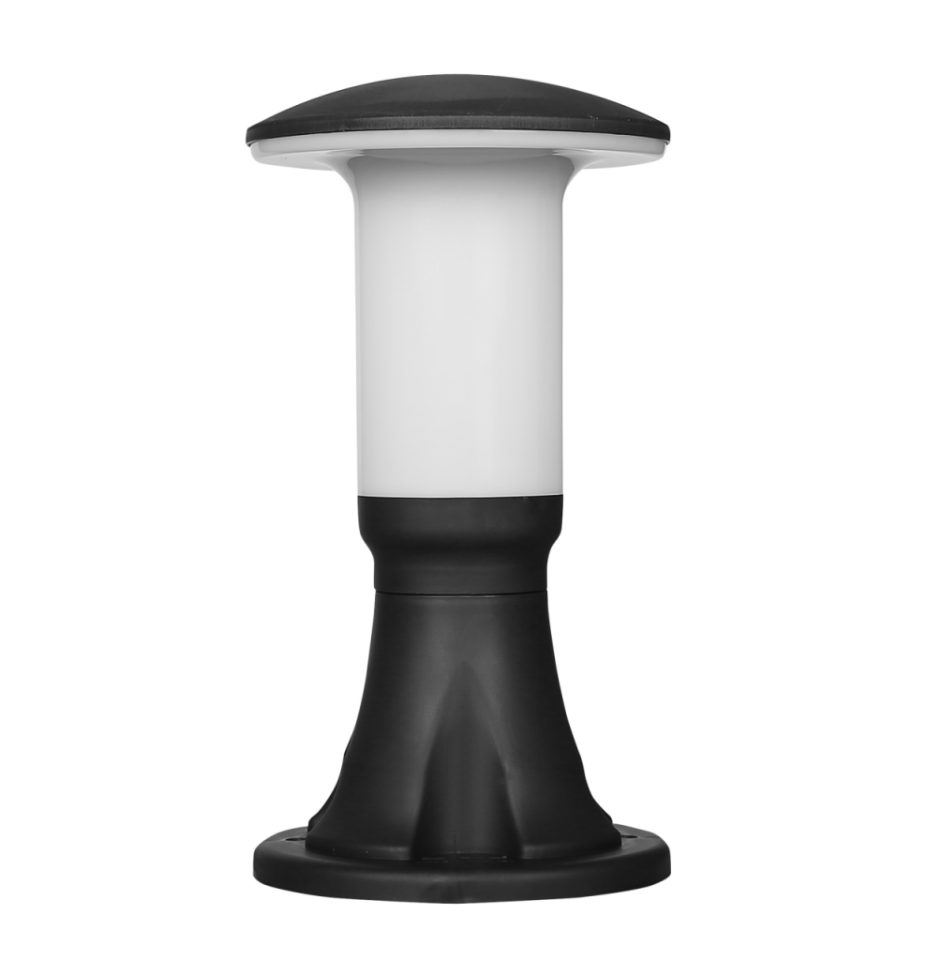 Zita Bahçe Set Üstü Armatür Mantar Kale Siyah 33 CM  IP54 / 241