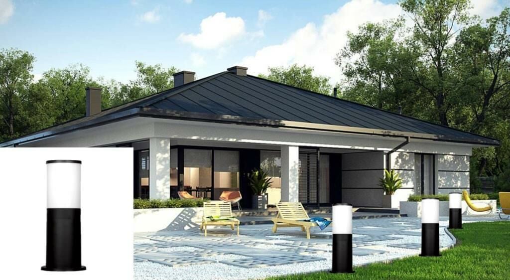 Zita Kule 41 cm Bahce Duvar Yer Aydınlatma Armatürü E27