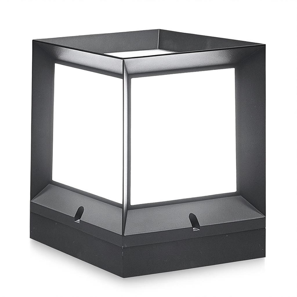 Zita Ultra Duvar Set Üstü Bahçe Aydınlatma Armatürü – Siyah Gövde, E27 Duy, IP54 Koruma, 27 cm Yükseklik