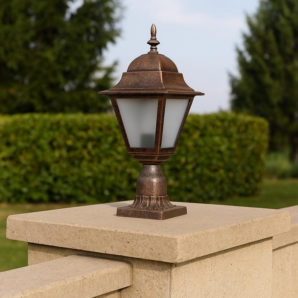 Şanlı 922 Bahçe Aydınlatma Armatürü – Set Üstü, E27 Duy, 40 cm, IP54 ABS Gövde
