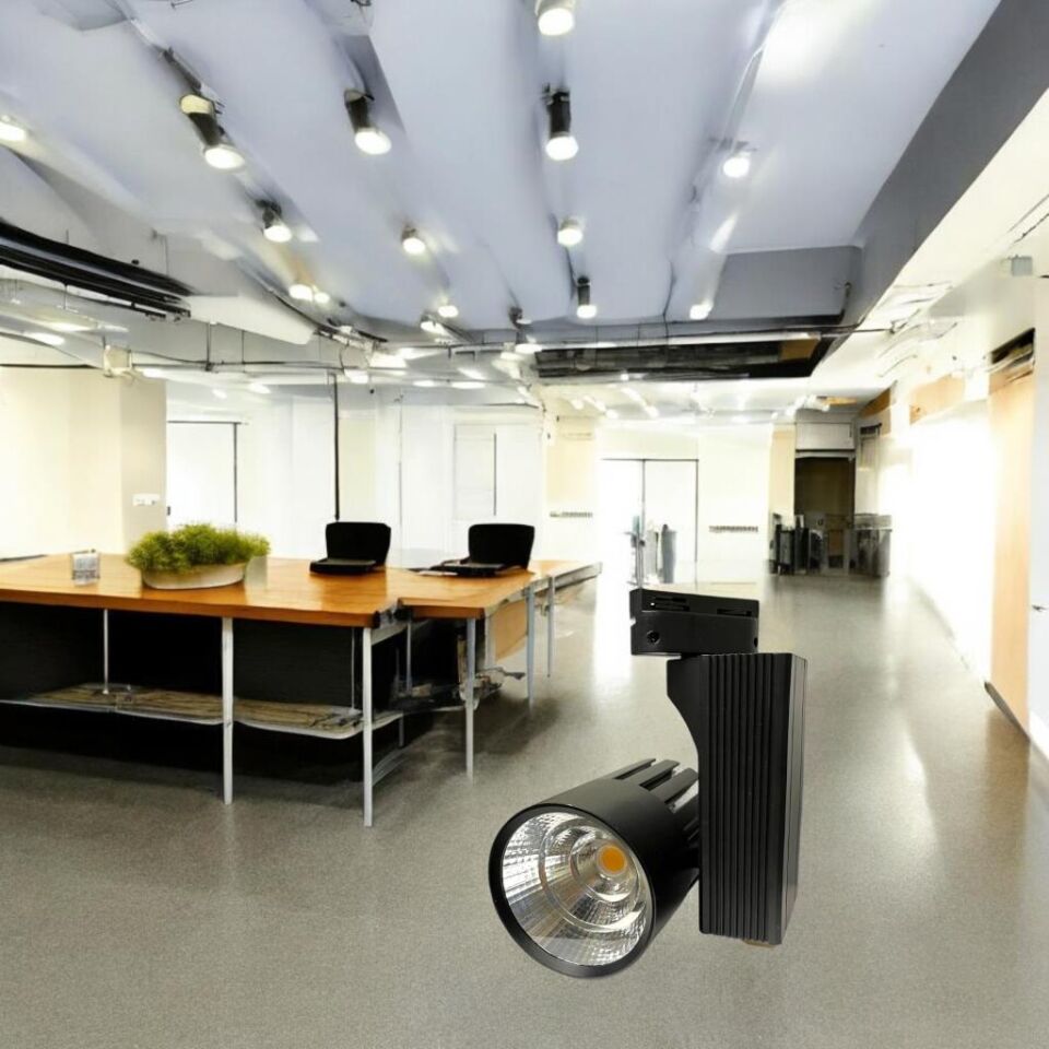 40 Watt Ledli Ray Spot Siyah Kasa Günışığı 3000K