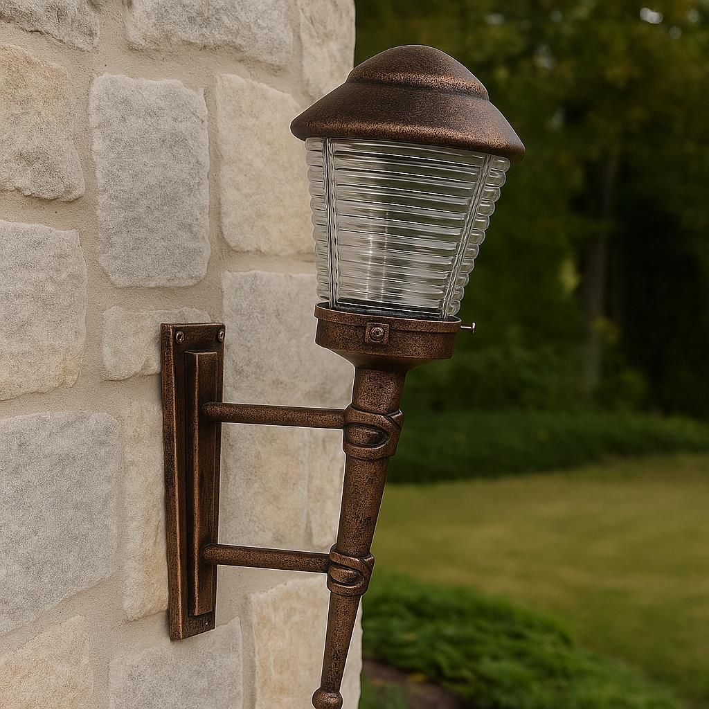 Şanlı ŞA902 Bahçe Duvar Apliği – 55 cm, E27 Duy, Akrilik Cam, ABS ve Alüminyum Gövde