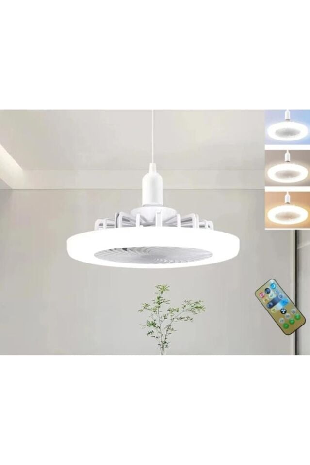 42 Watt 3 Farklı Renk Modlu Dimlenebilir Cata Poyraz Kumandalı Fan Led Ampul