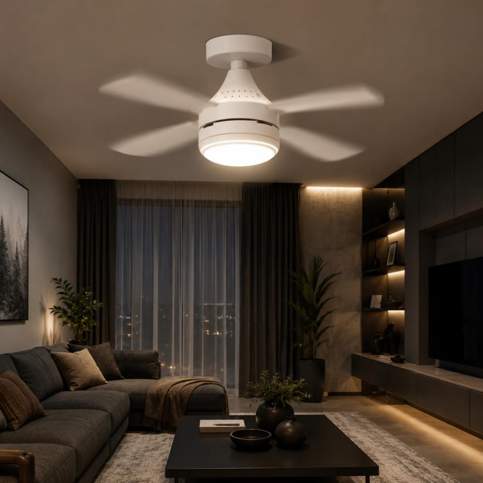 Cata CT-1155 Karayel Fanlı LED Ampul 82W | E27 Duy | 3 Renk Değişimli | Dimmerli | Aydınlatma + Vantilatör Bir Arada