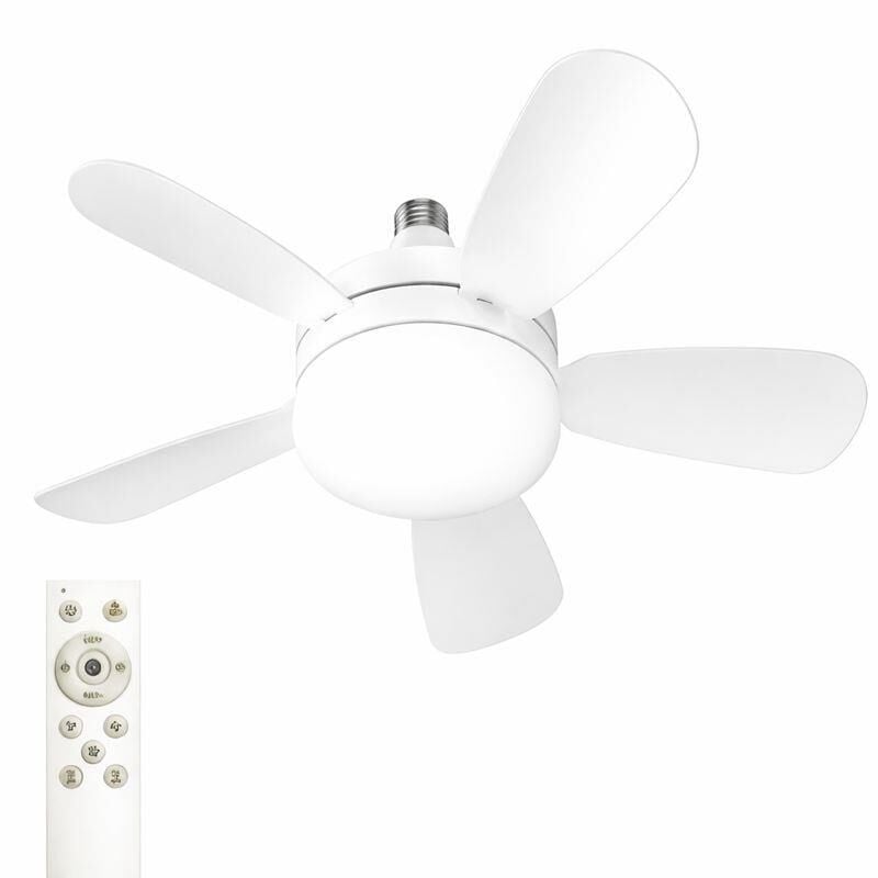 Cata CT-1155 Karayel Fanlı LED Ampul 82W | E27 Duy | 3 Renk Değişimli | Dimmerli | Aydınlatma + Vantilatör Bir Arada