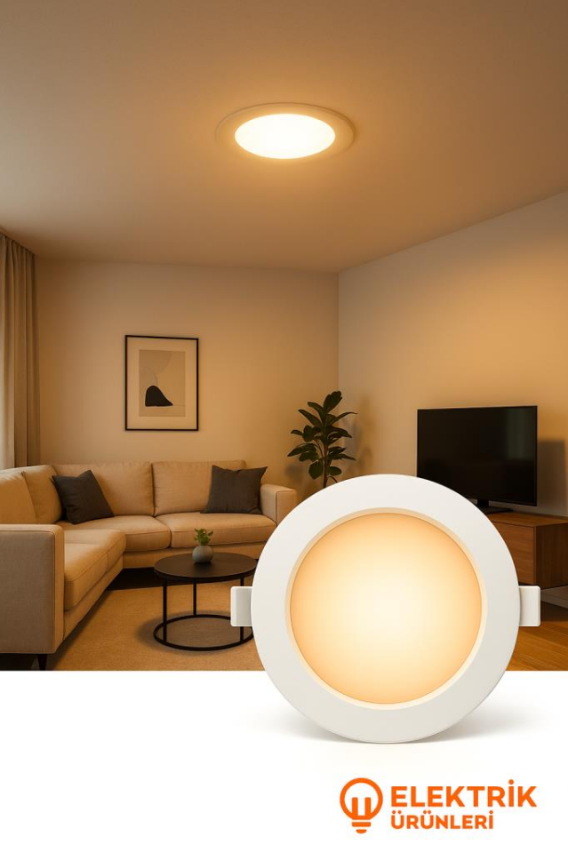 CATA CT-5144G 3W Slim LED Panel Spot – 3000K Günışığı Yuvarlak Sıva Altı Aydınlatma