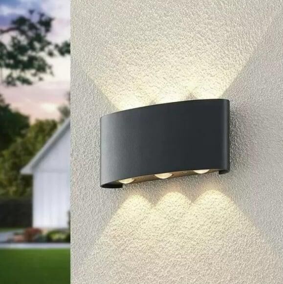CATA Haiti CT-8011-G 10W Çift Yönlü Duvar Apliği – 3200K Gün Işığı LED, IP44 Dış Mekan Aydınlatma