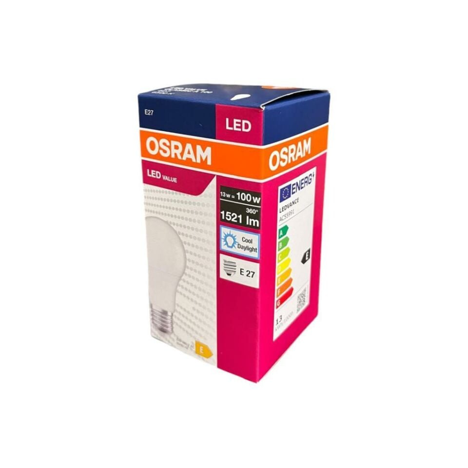 Osram LedValue 13-100W E-27 Led Ampul 6500K Beyaz Işık 1521 Lümen