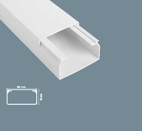Mutlusan 80x60 Plastik Kablo Kanalı Eko 24 Metre